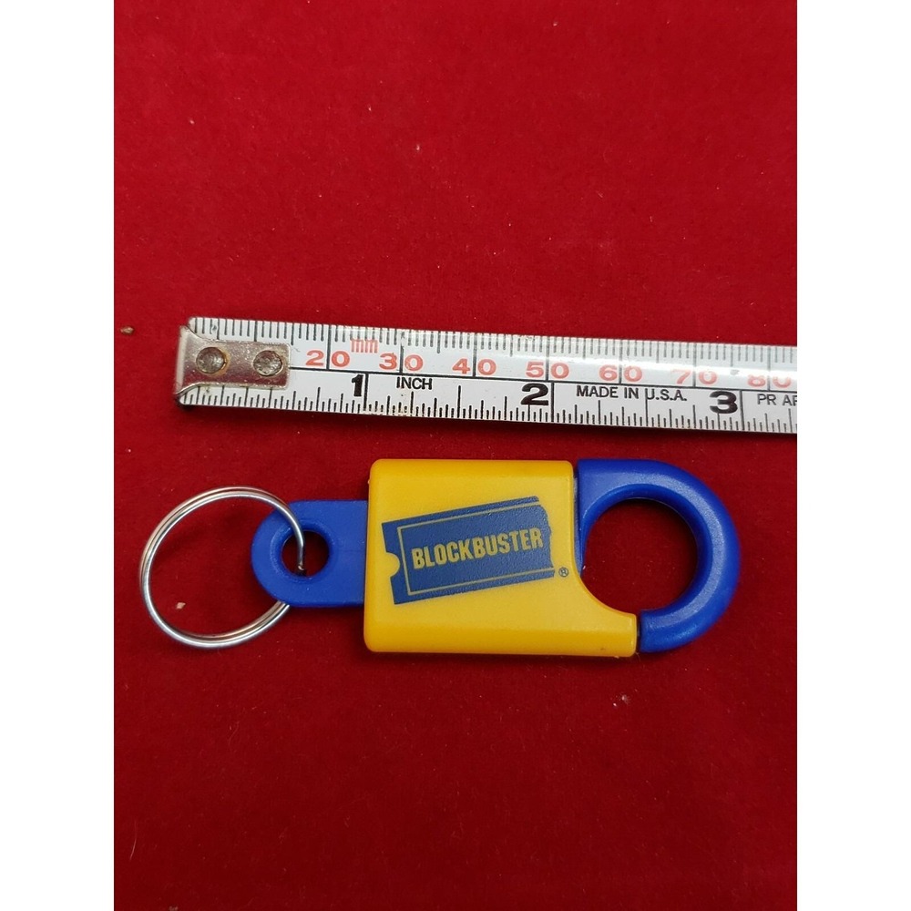 BLOCKBUSTER PLASTIC KEY‎ CHAIN BLOCKBUSTER VIDEO KEYTAG